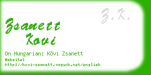 zsanett kovi business card